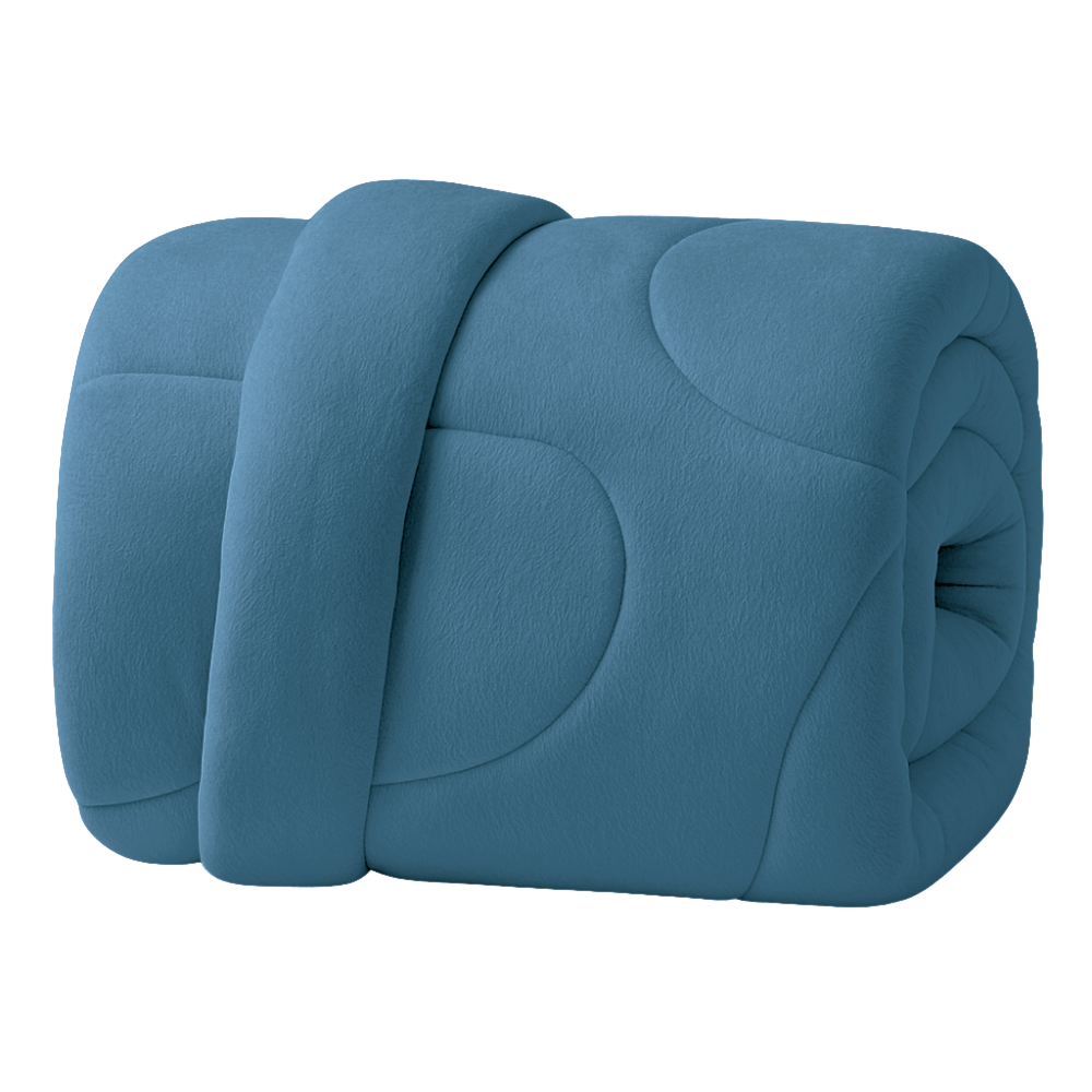 Edredom Queen Duo Plush Toque Aveludado Daju | Loja Daju