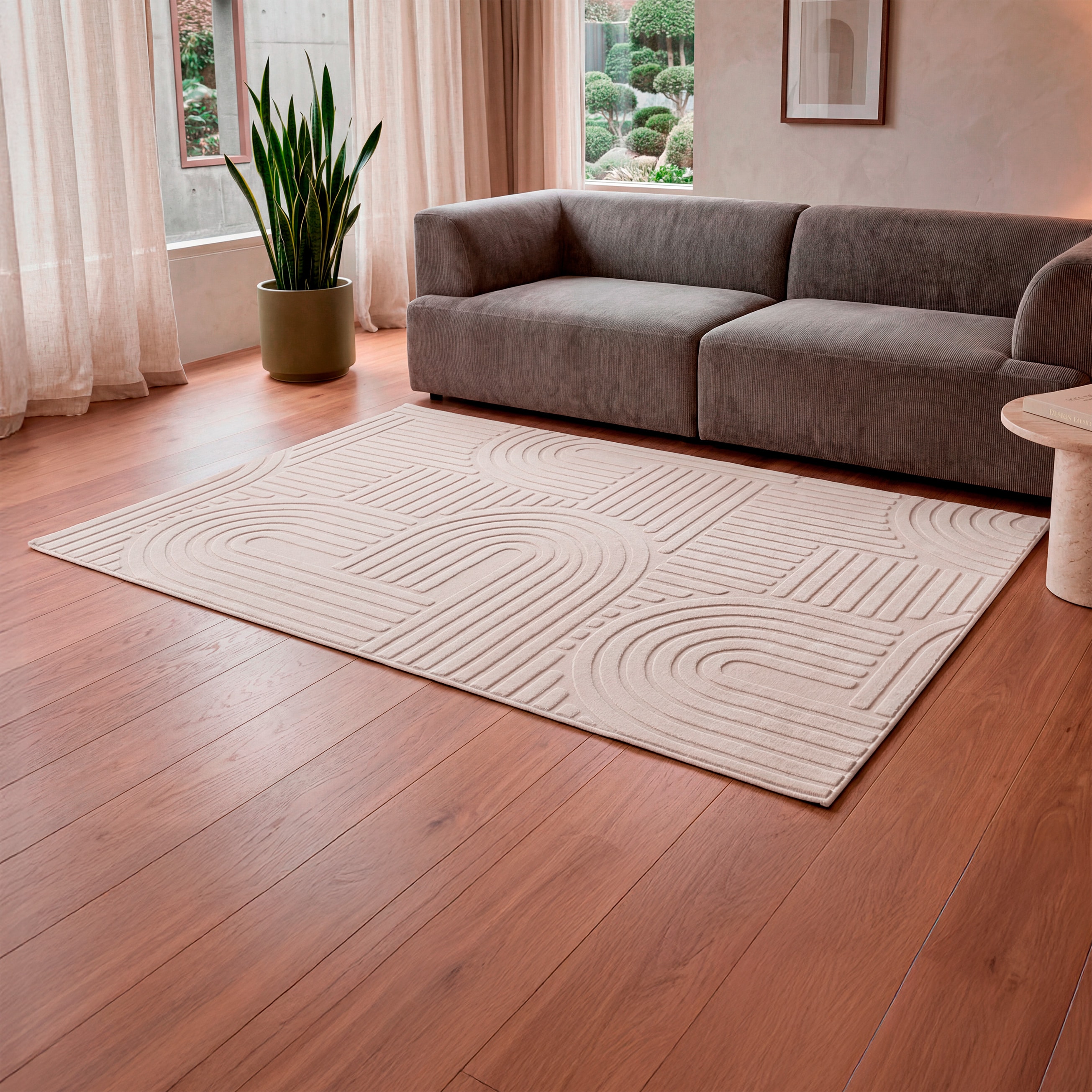 Tapete Bergen Efeito Pele de Coelho 200x140 Cm Daju | Loja Daju